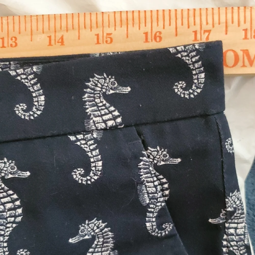 Dolce & Gabbana Dark Blue & White Seahorse Print Slim Fit Chino Pant 34" Waist - Picture 15 of 16